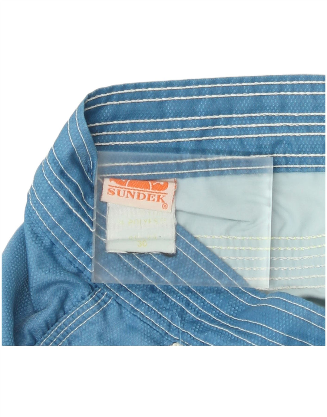 Sundek Mens Swimming Shorts Medium Blue Polyester
