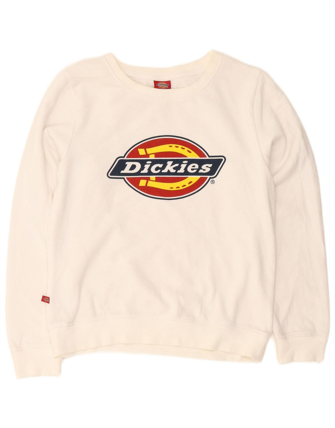 Dickies Boys Graphic Sweatshirt Jumper 11-12 Years White Cotton