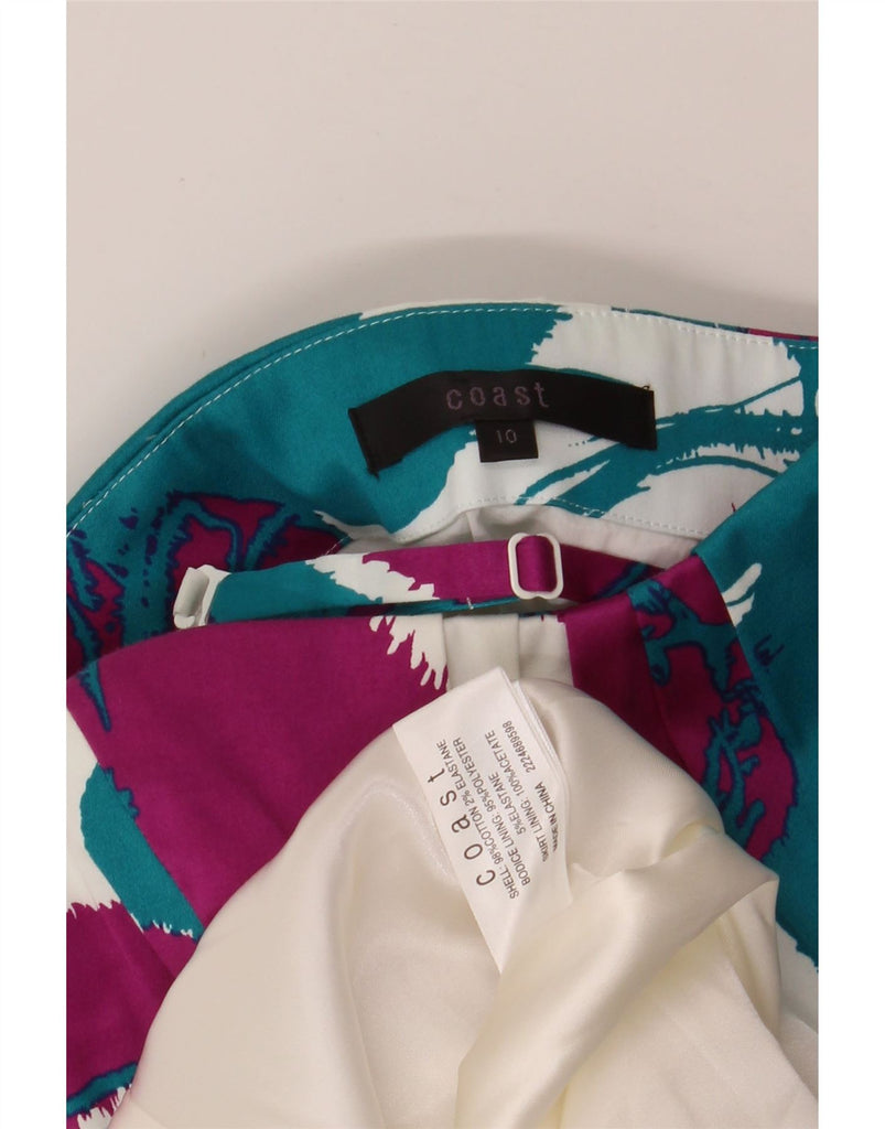 COAST Womens Sundress UK 10 Small Purple Floral Cotton Vintage Coast and Second-Hand Coast from Messina Hembry 