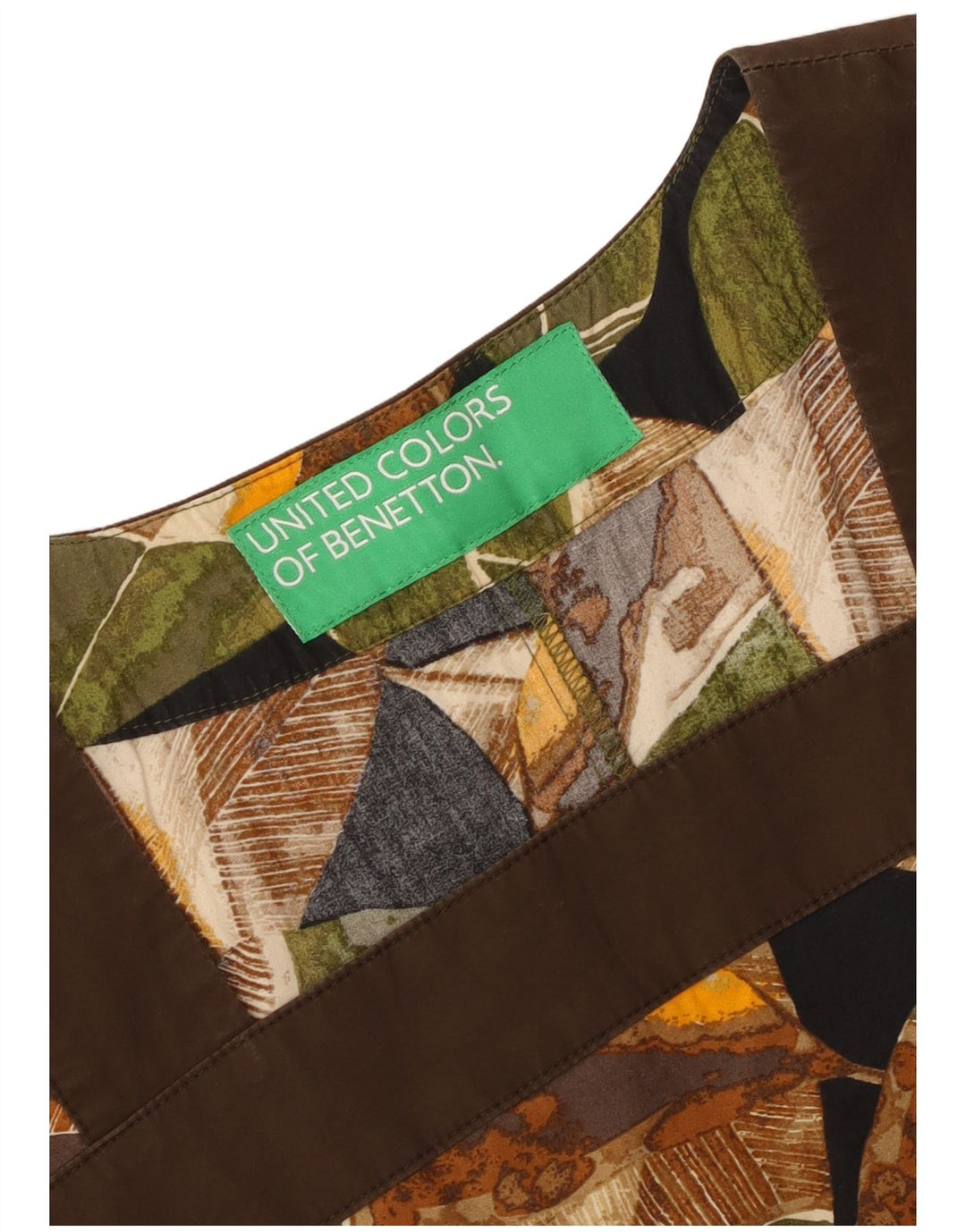 Benetton Womens A-Line Dress UK 12 Medium Multicoloured Floral