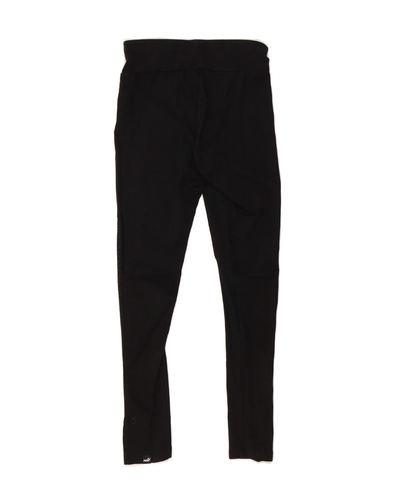 PUMA Womens Leggings UK 8 Small  Black Cotton Vintage Puma and Second-Hand Puma from Messina Hembry 