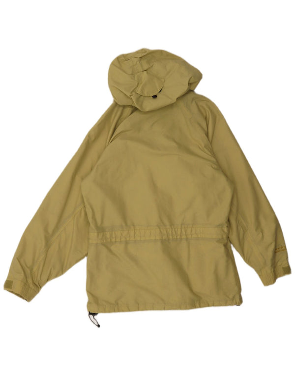 Sprayway Womens Hooded Oversized Rain Jacket UK 10 Small Yellow Polyamide
