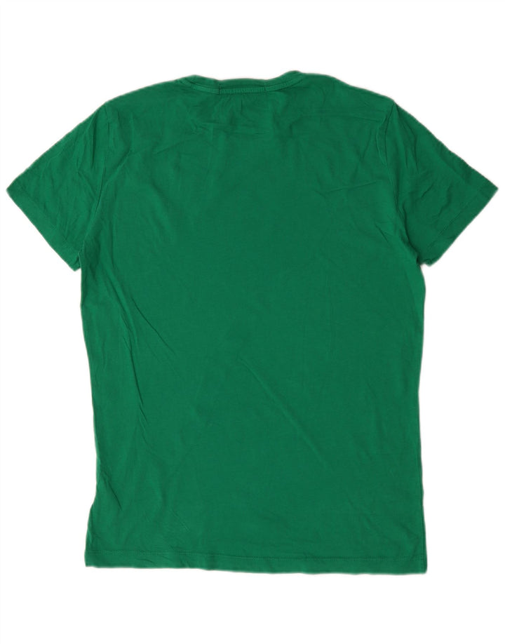 Calvin Klein Jeans Mens Graphic T-Shirt Top Medium Green Cotton