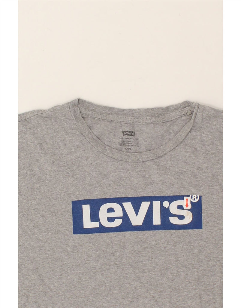 LEVI'S Mens Graphic T-Shirt Top Large Grey Cotton | Vintage Levi's | Thrift | Second-Hand Levi's | Used Clothing | Messina Hembry 