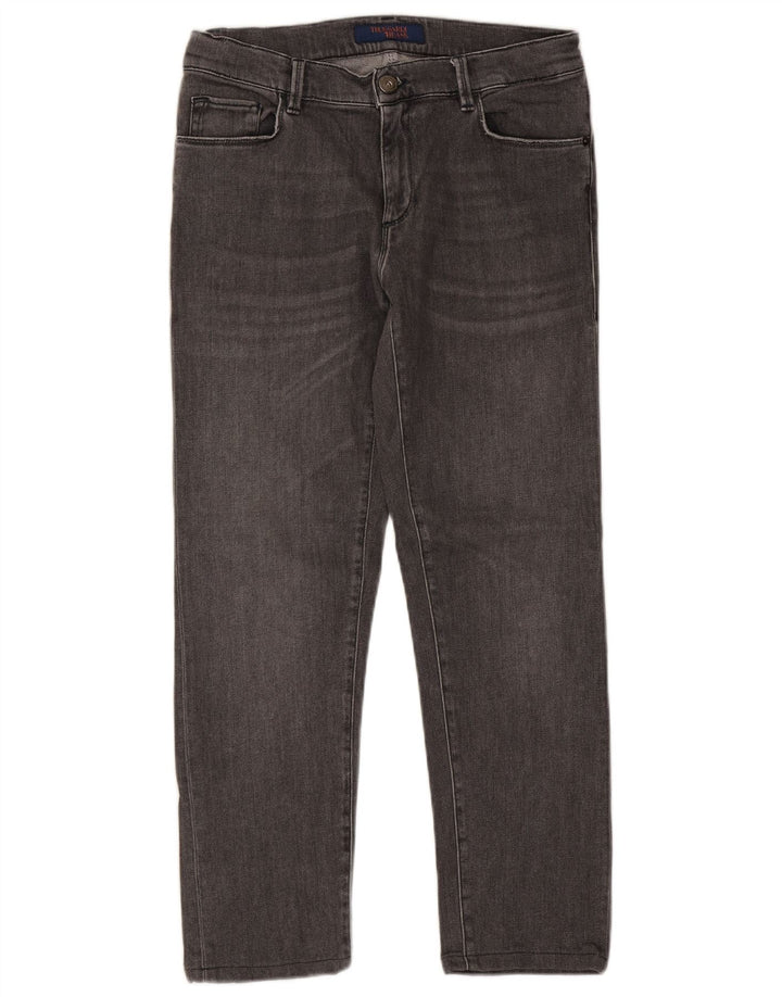 TRUSSARDI Mens Straight Jeans W30 L27 Grey