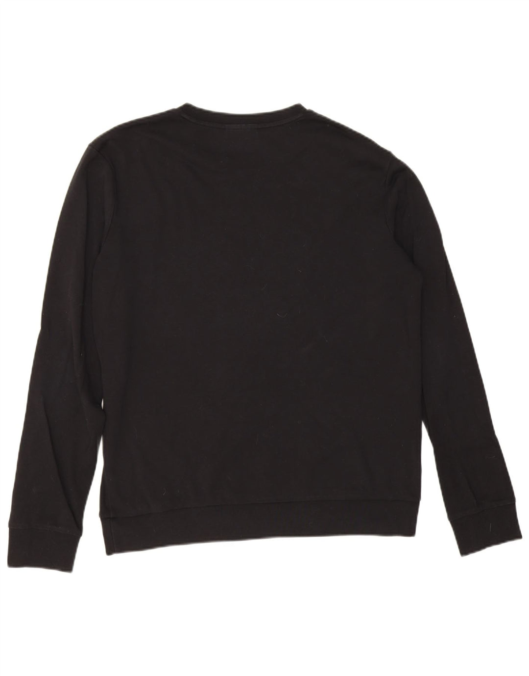 Hugo Boss Mens Graphic Sweatshirt Jumper Large Black Cotton