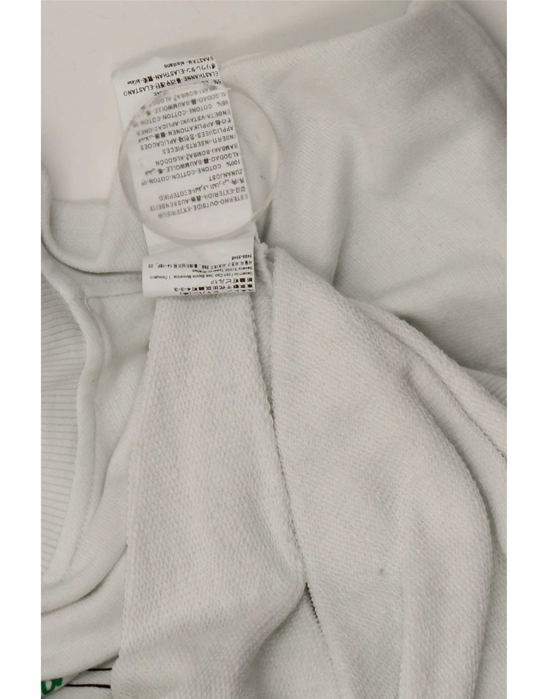 Benetton Mens Peanuts Graphic Sweatshirt Jumper Medium White Colourblock