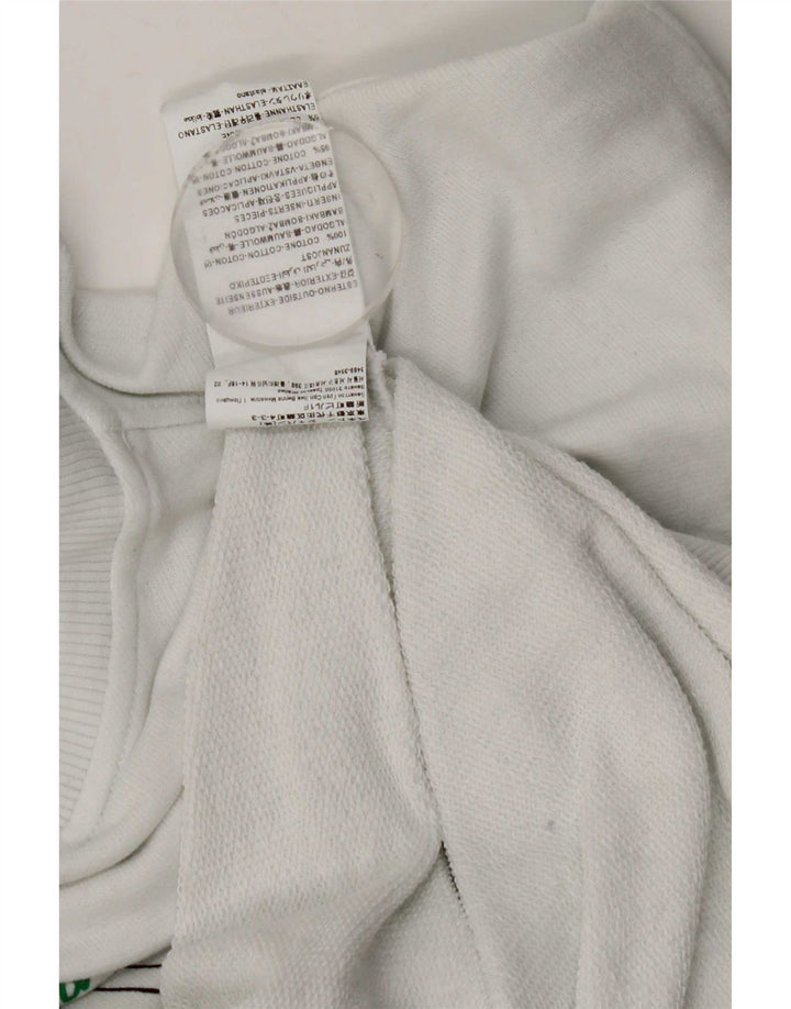 Benetton Mens Peanuts Graphic Sweatshirt Jumper Medium White Colourblock