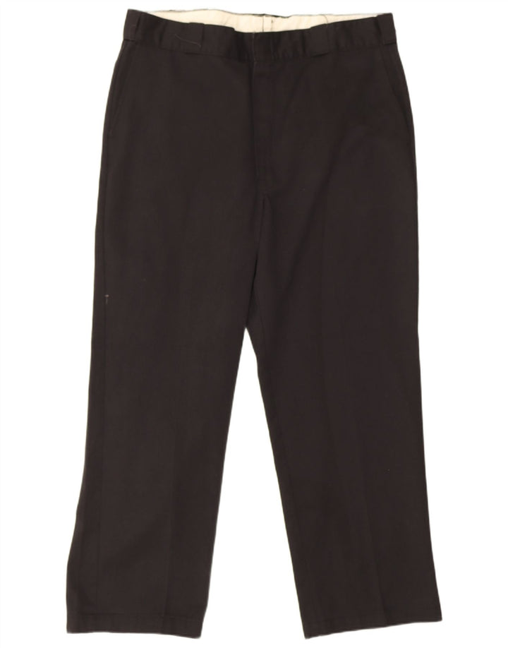 Dickies Mens Straight Chino Trousers W38 L29 Black Polyester