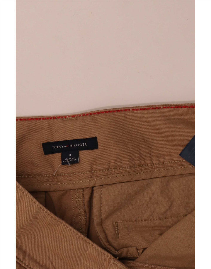 Tommy Hilfiger Womens Straight Skirt US 8 Medium W32 Brown Cotton
