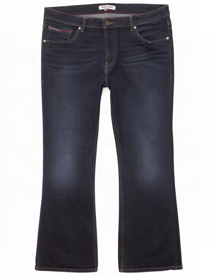 Tommy Hilfiger Womens Ryan Regular Bootcut Jeans W38 L30 Navy Blue Cotton