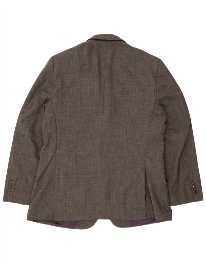 Marks & Spencer Mens Performance 2 Button Blazer Jacket UK 42 Large Grey