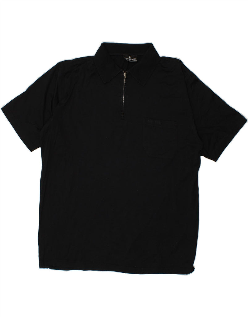 PIERRE CARDIN Mens Polo Shirt Large Navy Blue Cotton Vintage Pierre Cardin and Second-Hand Pierre Cardin from Messina Hembry 