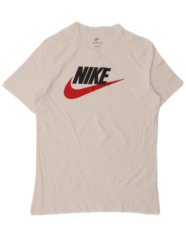 Nike Mens Graphic T-Shirt Top Large White Cotton