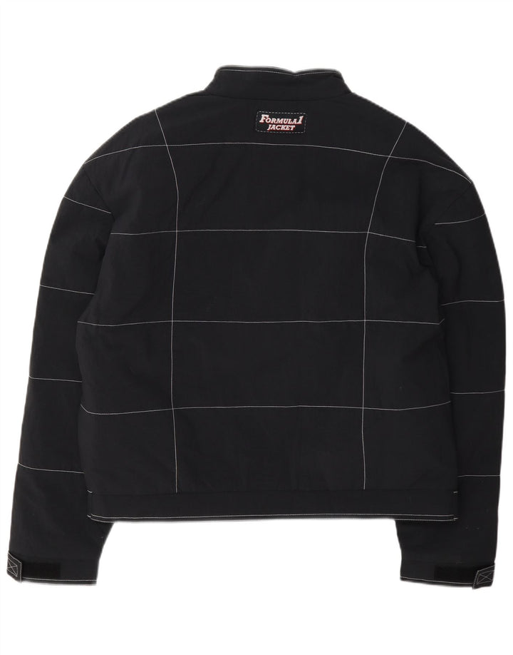 Parmalat Mens Formula One Graphic Racing Jacket UK 42 XL Navy Blue Check