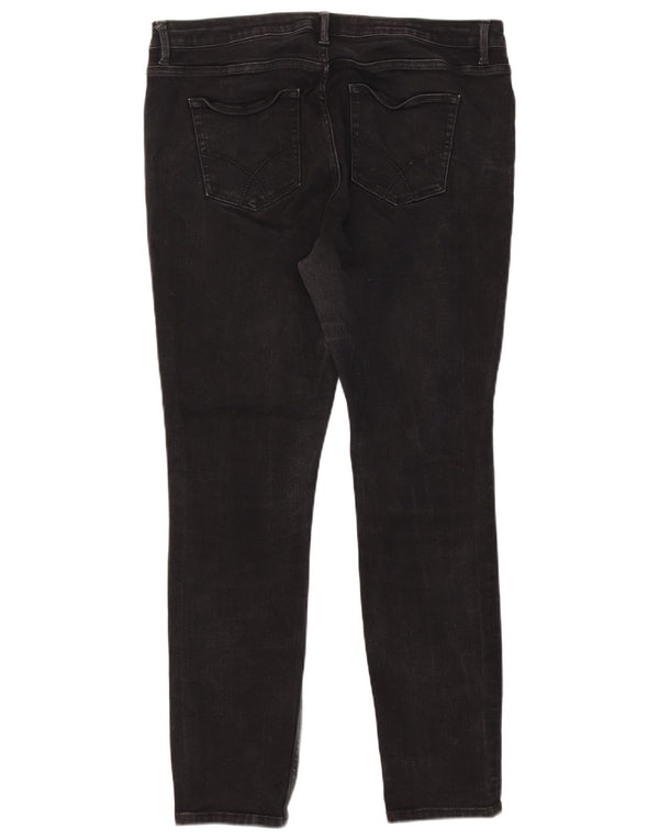 Crew Clothing Womens Skinny Jeans UK 18 XL W36 L29 Black Cotton