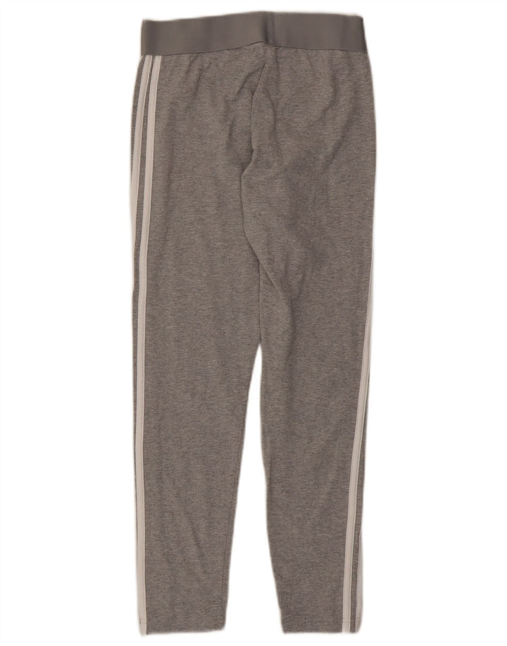 Adidas Womens Leggings UK 12/14 Medium  Grey Cotton