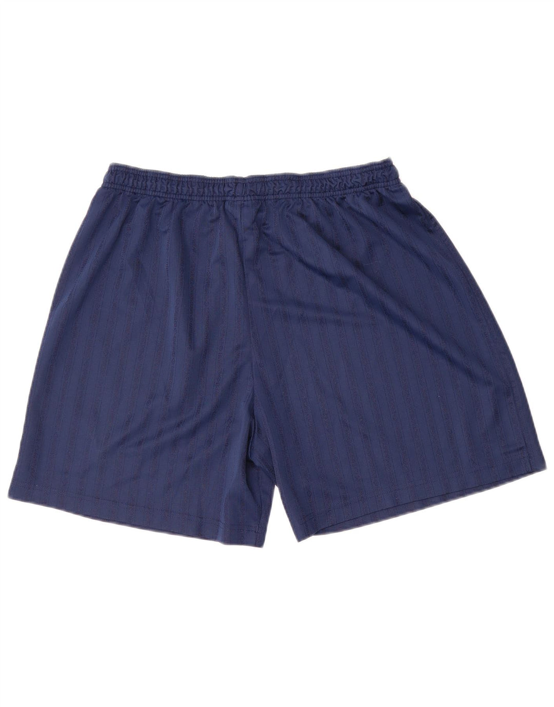Umbro Mens Sport Shorts XL Navy Blue Pinstripe Polyester
