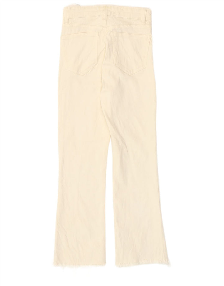 Zara Womens Straight Jeans EU 36 XS W26 L25 White Cotton