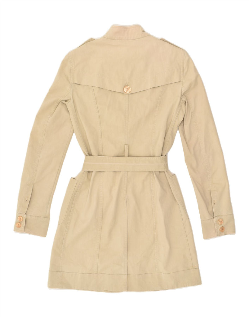 LIU JO Womens Trench Coat IT 42 Medium Beige Cotton | Vintage Liu Jo | Thrift | Second-Hand Liu Jo | Used Clothing | Messina Hembry 