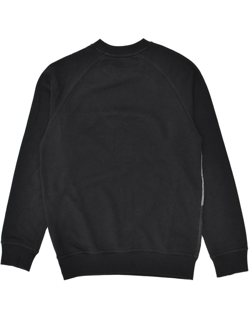 MCKENZIE Mens Sweatshirt Jumper Medium Black Colourblock Cotton | Vintage Mckenzie | Thrift | Second-Hand Mckenzie | Used Clothing | Messina Hembry 