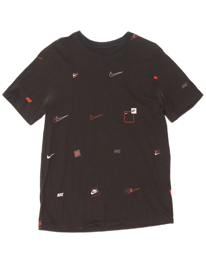 Nike Mens Graphic T-Shirt Top Large Black Cotton