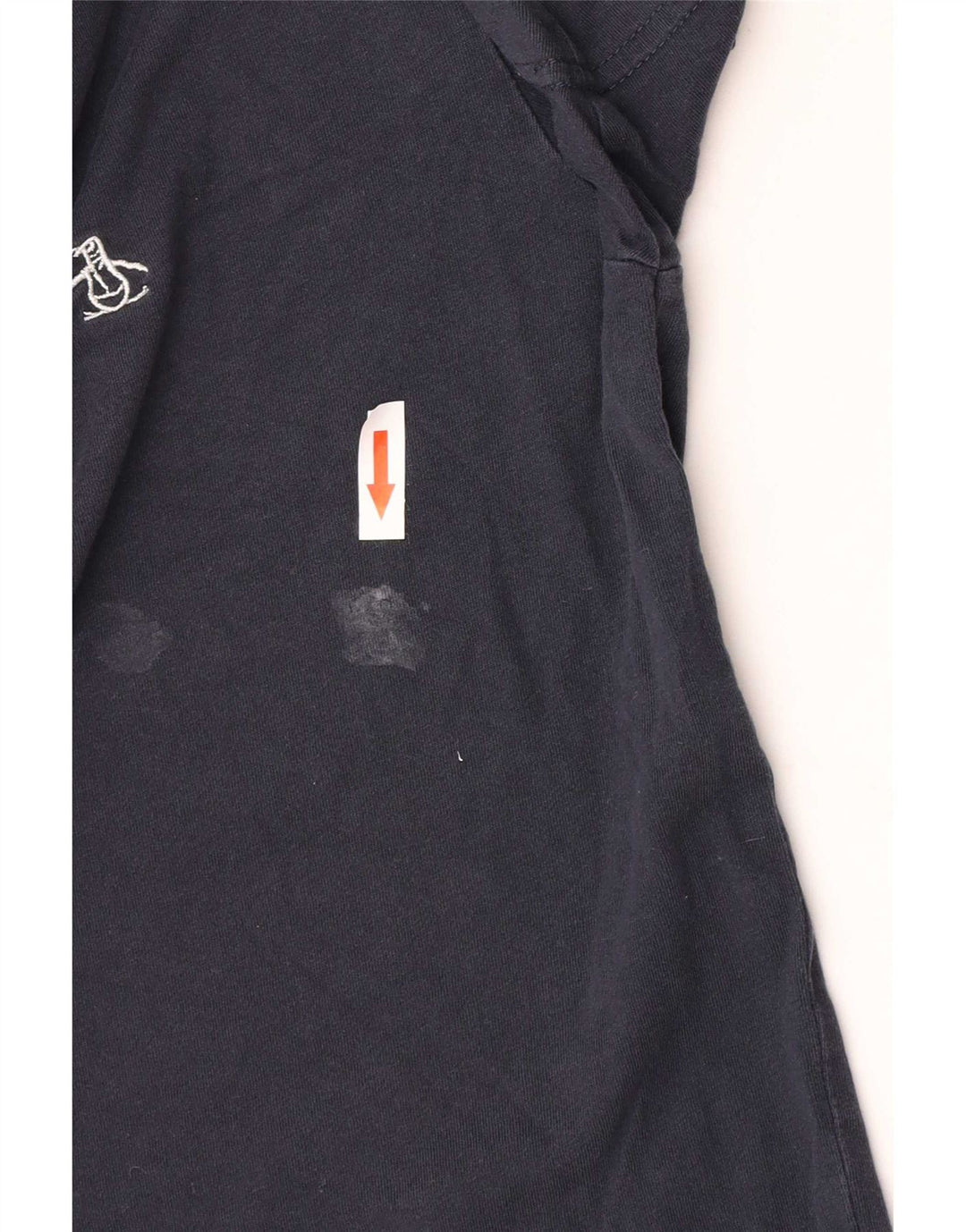 Penguin Mens Short Sleeve Regular Fit T-Shirt Top Medium Navy Blue Cotton