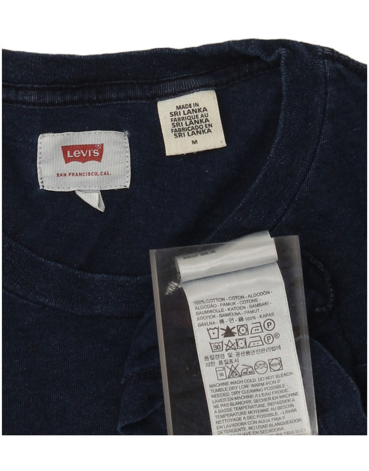 Levi's Mens T-Shirt Top Medium Navy Blue Cotton