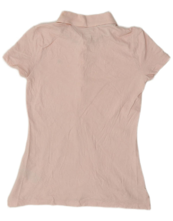 Tommy Hilfiger Womens Classic Fit Polo Shirt UK 6 XS Pink Cotton
