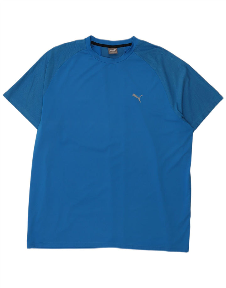 Puma Mens T-Shirt Top 2XL Blue