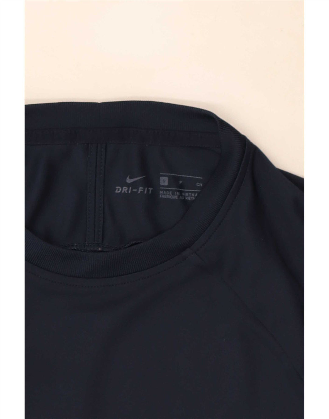 Nike Mens Dri Fit T-Shirt Top Small Navy Blue Colourblock