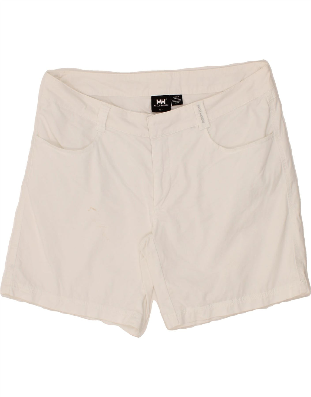 HELLY HANSEN Womens Casual Shorts W32 Medium White Cotton Vintage Helly Hansen and Second-Hand Helly Hansen from Messina Hembry 