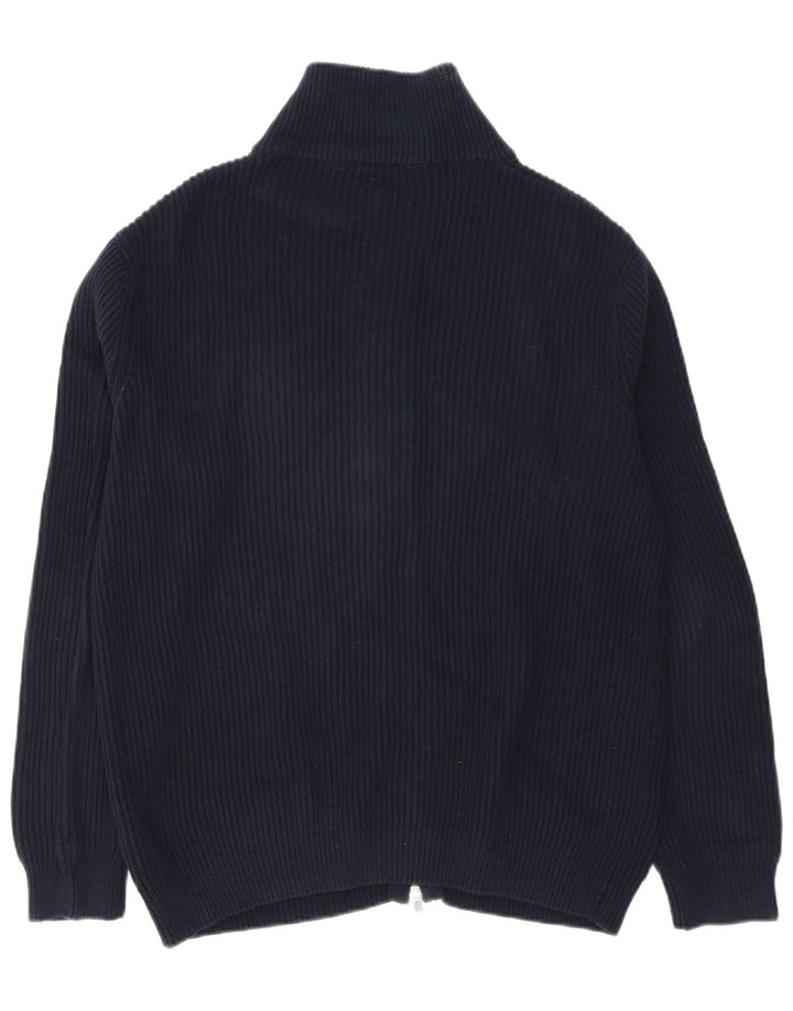 Charles Robertson Mens Regular Fit Cardigan Sweater Large Navy Blue