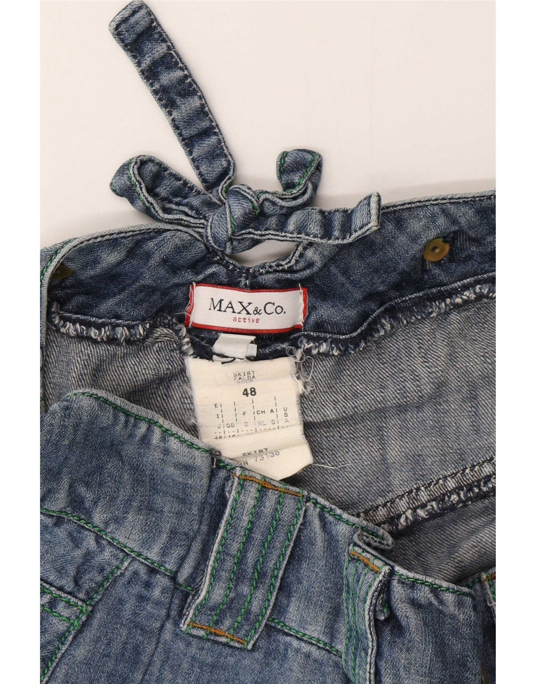 Max&Co. Womens Mini Denim Skirt UK 16 Large W32 Blue Cotton