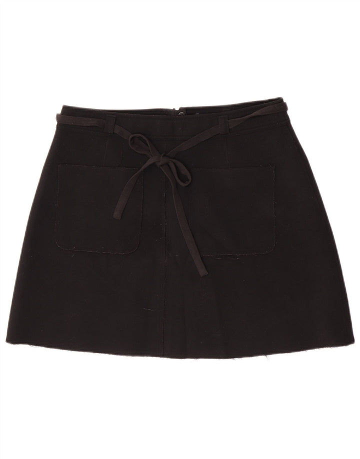 Marks & Spencer Womens Mini Skirt UK 14 Large W30  Black Polyester