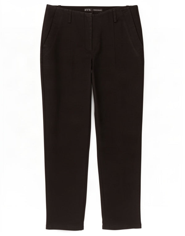 Zara Womens Tapered Chino Trousers EU 38 Small W28 L26 Black