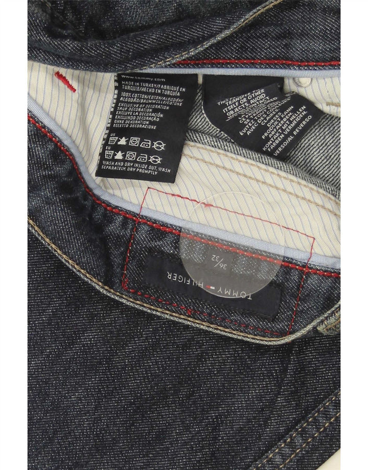 Tommy Hilfiger Mens Straight Jeans W36 L32 Blue Cotton