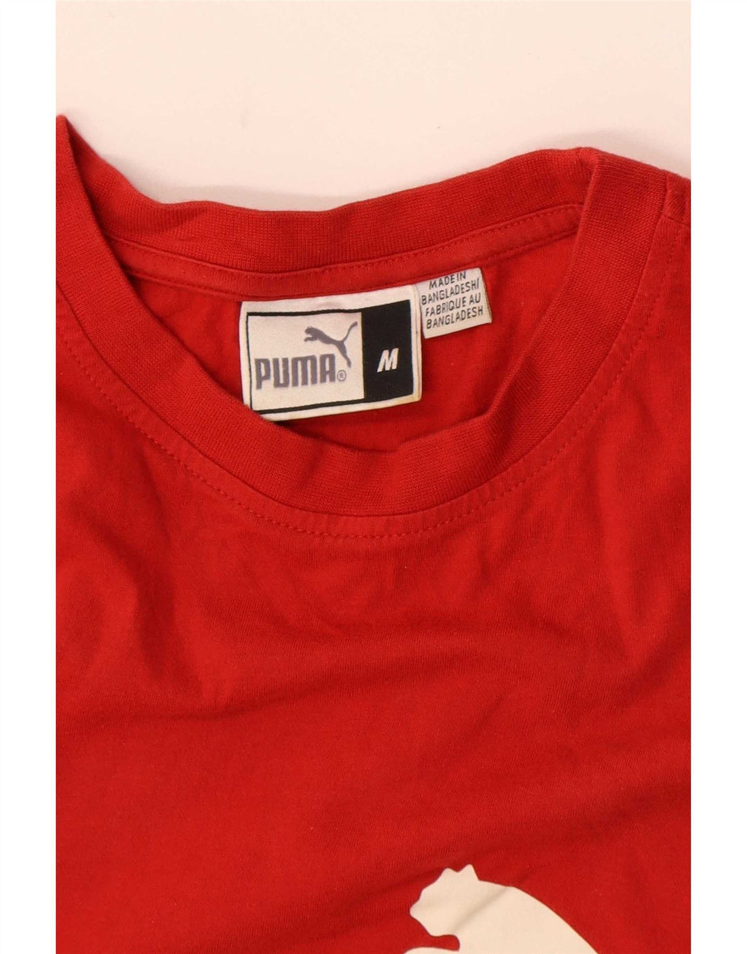 Puma Mens Graphic T-Shirt Top Medium Red