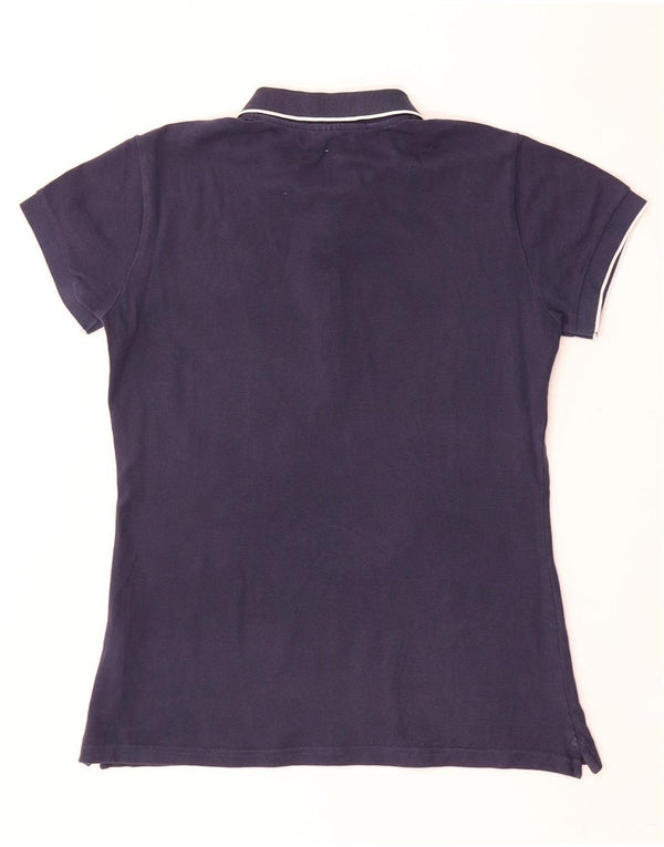 North Sails Womens Polo Shirt UK 10 Small Navy Blue Cotton