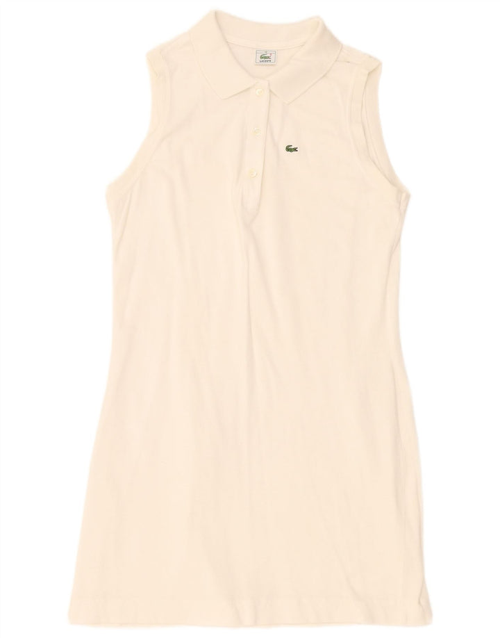 Lacoste Womens Sleeveless Polo Dress Size 46 XL White
