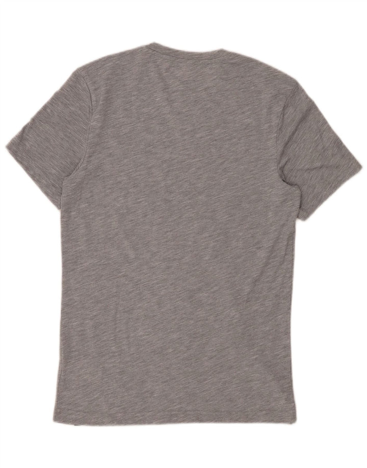 REEBOK Mens Graphic T-Shirt Top Small Grey Flecked Polyester
