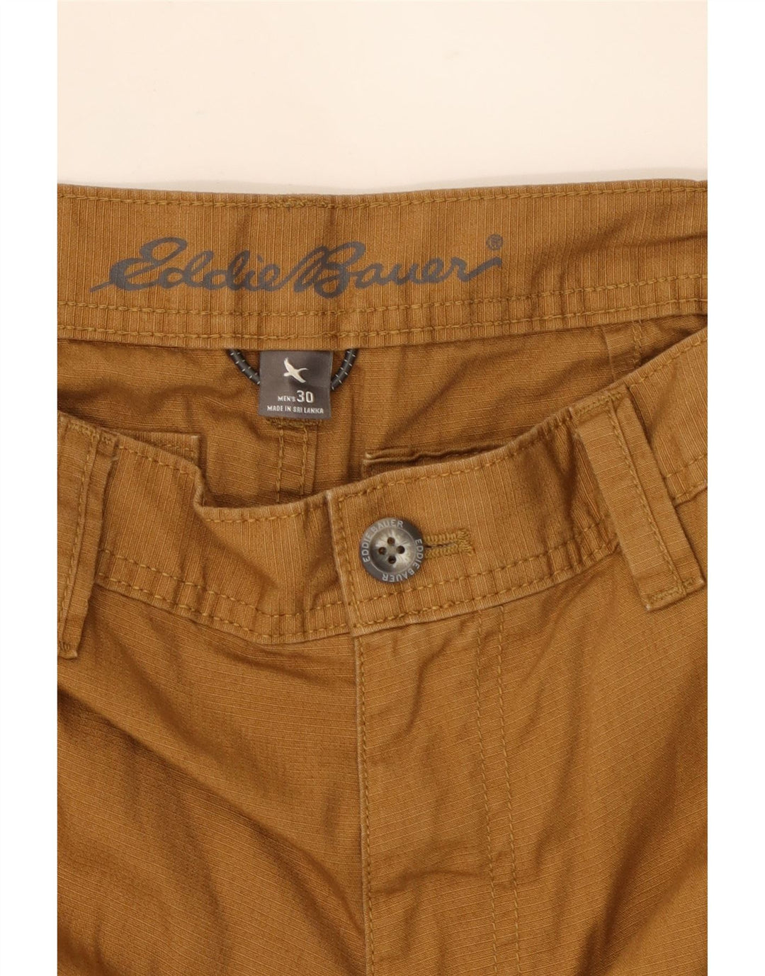 EDDIE BAUER Mens Cargo Shorts W30 Medium Brown Cotton Vintage Eddie Bauer and Second-Hand Eddie Bauer from Messina Hembry 