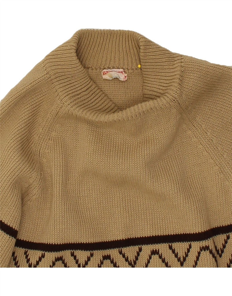 VINTAGE Womens Slim Fit Turtle Neck Jumper Sweater IT 46 Large Brown | Vintage Vintage | Thrift | Second-Hand Vintage | Used Clothing | Messina Hembry 