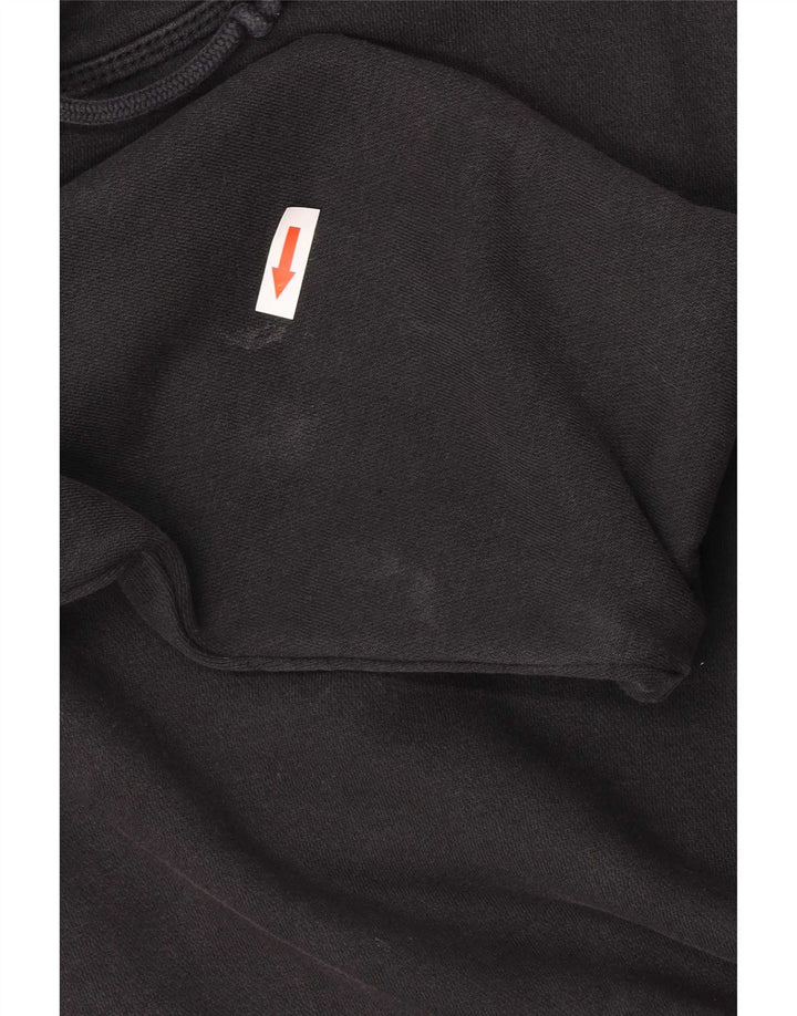 Nike Mens Hoodie Jumper Medium Black Cotton