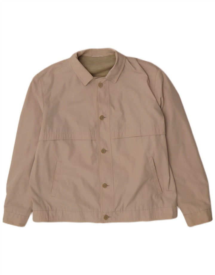 Joba Mens Bomber Jacket UK 40 Large Beige Polyester