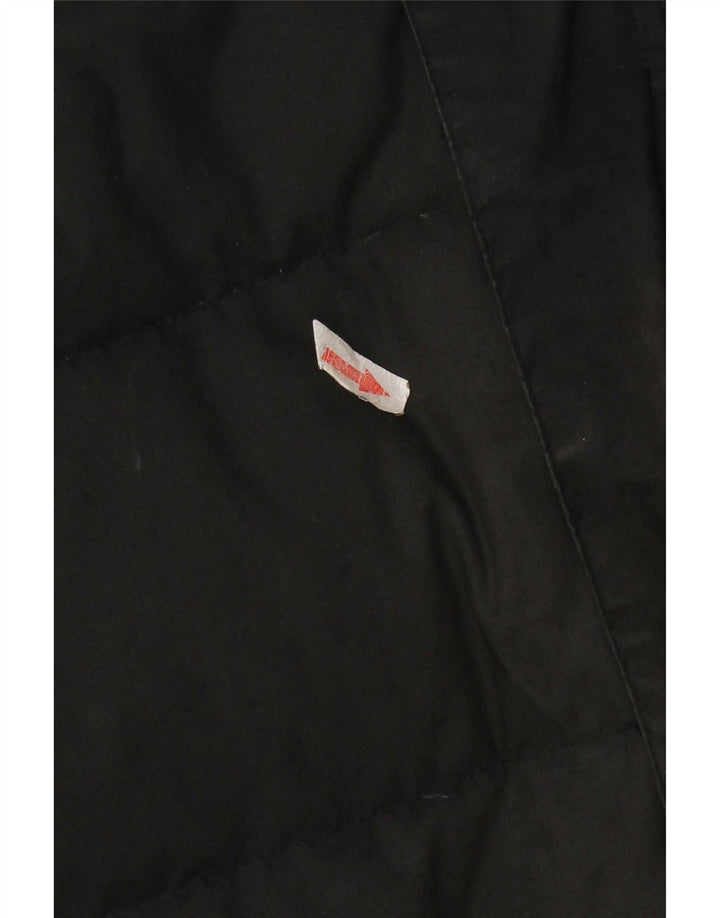 Jack Wolfskin Mens Hooded Padded Jacket UK 36/38 Medium Black Polyester