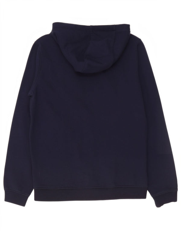 Lyle & Scott Boys Zip Hoodie Sweater 15-16 Years Navy Blue Cotton