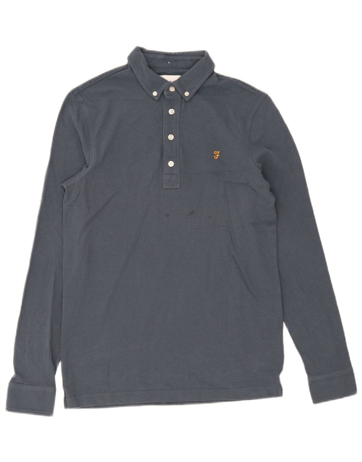 Farah Mens Pullover Shirt Small Navy Blue Cotton