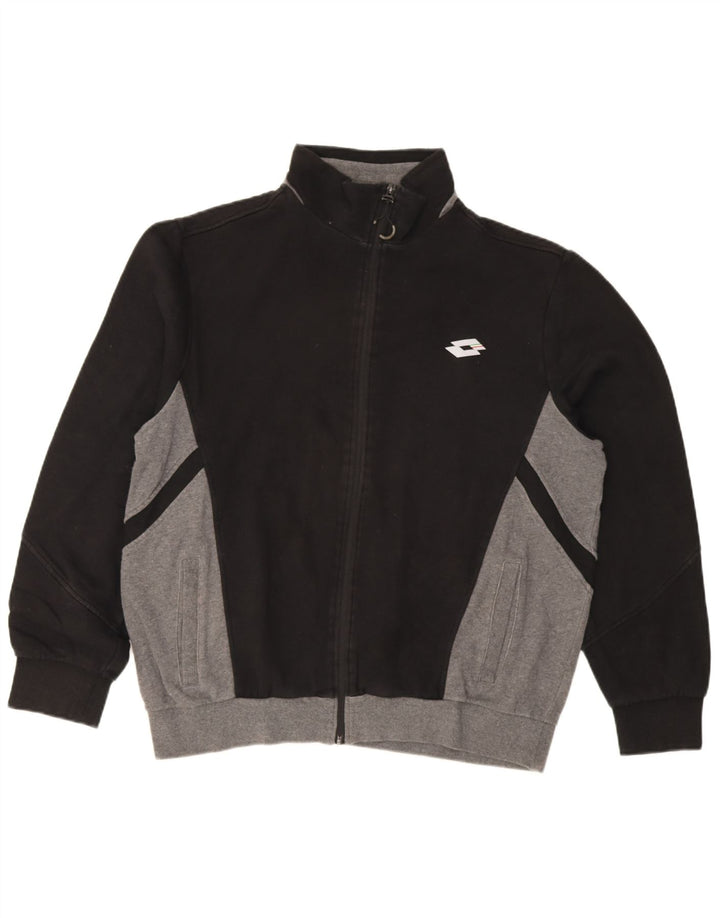 Lotto Mens Tracksuit Top Jacket XL Black Colourblock