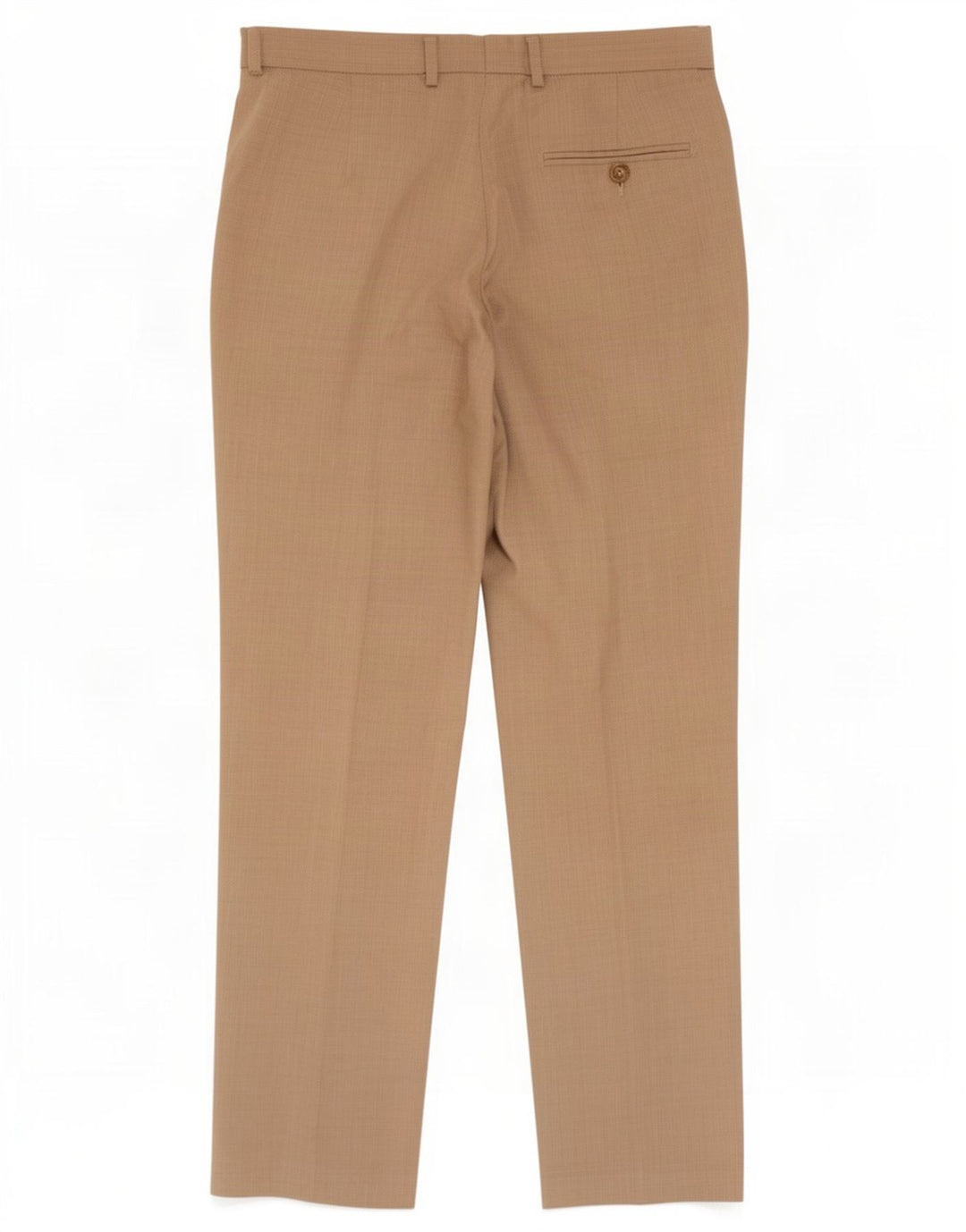 Marks & Spencer Mens Regular Fit Suit Trousers W32 L31 Beige Polyester
